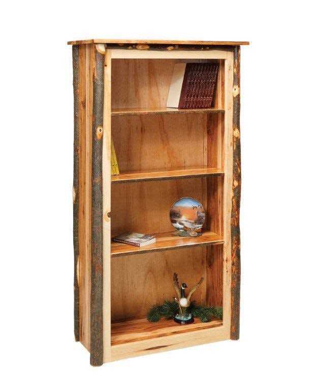 Amish Boone Rustic Cabin Hickory 36" Bookcase From DutchCrafters